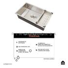 Kit Cuba Para Cozinha Terena 74 Cm E Torneira Misturador Mono