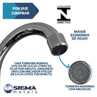 Kit Cuba Pia 3 Furos Retangular de Apoio Sobrepor + Torneira