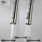 Kit Cuba Pia Cozinha Gourmet Aço Inox 60x40 C/ Torneira Escov