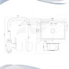 Kit Cuba Pia Cozinha Gourmet Com Acessórios Luxo Inox 304 Tub