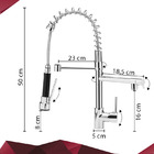 Kit Cuba Pia Cozinha Gourmet Inox + Torneira Monocomando 50cm