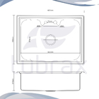 Kit Cuba Pia Gourmet Cozinha Inox 201 + Porta Esponja Inox 30