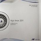 Kit Cuba Pia Gourmet Cozinha Inox 201 + Porta Esponja Inox 30