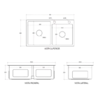 Kit Cuba Pia Gourmet Cozinha Inox Com Torneira Gourmet Luxo