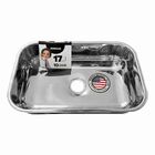 Kit Cuba Pia Inox American N2 56x34x17 Aço 430 5 Unidades