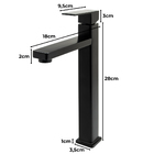 Kit Cuba Pia Louça Cerâmica Banheiro C/ Torn E Vál Preta S31