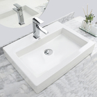 Kit Cuba Pia Louça Cerâmica Banheiro C/ Torn Mono E Válv S06