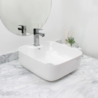 Kit Cuba Pia Louça Cerâmica Banheiro C/ Torneira E Válv S01