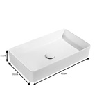 Kit Cuba Pia Louça Cerâmica Banheiro C/ Torneira E Válv S19