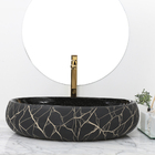 Kit Cuba Pia Louça Cerâmica Banheiro C/torn E Vál Dourada 10