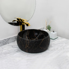 Kit Cuba Pia Louça Cerâmica Banheiro C/torn E Vál Dourada 66