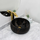 Kit Cuba Pia Louça Cerâmica Banheiro C/torn E Vál Dourada 66