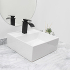 Kit Cuba Pia Louça Cerâmica Banheiro C/torn E Vál Preta 13