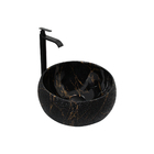 Kit Cuba Pia Louça Cerâmica Banheiro C/torn E Vál Preta 62