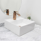 Kit Cuba Pia Louça Cerâmica Banheiro C/torn E Vál Rosê 15