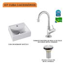 Kit Cuba Q32 C/torneira 1198 Metal + Válvula 1'' (2,6cm)