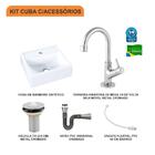 Kit Cuba Q32 C/torneira 1198 Metal + Válvula 1'' (2,6cm) + Si