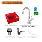 Kit Cuba Q32 C/torneira 1198 Metal + Válvula Click 1''b (2,6c