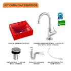 Kit Cuba Q32 C/torneira 1198 Metal + Válvula Click 1''b (2,6c