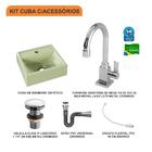 Kit Cuba Q32 C/torneira Luxo 1195 Metal + Válvula Click 1 1/2