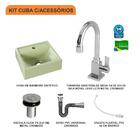 Kit Cuba Q32 C/torneira Luxo 1195 Metal + Válvula Click 1''b