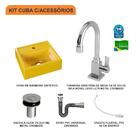 Kit Cuba Q32 C/torneira Luxo 1195 Metal + Válvula Click 1''b