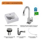 Kit Cuba Q32 C/torneira Luxo 1195 Metal + Válvula Click 1''b