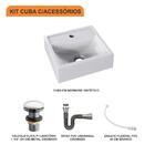 Kit Cuba Q32 C/válvula Click 1 1/2'' (04cm) + Sifão Cromado +