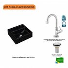 Kit Cuba Q32 Com Torneira 1198 Metal E Válvula 1" Compace Pre