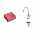 Kit Cuba Q32 Com Torneira 1198 Metal E Válvula 1" Compace Rosa