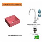 Kit Cuba Q32 Com Torneira 1198 Metal E Válvula Click 1 Pol. R