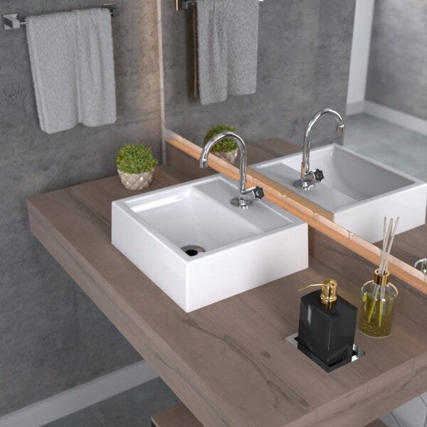 Kit Cuba Q32 Com Torneira C50 E Válvula Abs Compace Branca