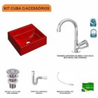 Kit Cuba Q32 Com Torneira C50 E Válvula Abs, Sifão Pvc E Flex