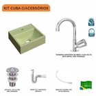 Kit Cuba Q32 Com Torneira C50 E Válvula Abs, Sifão Pvc E Flex