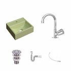 Kit Cuba Q32 Com Torneira C50 E Válvula Abs, Sifão Pvc E Flex