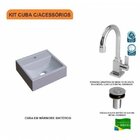 Kit Cuba Q32 Com Torneira Luxo 1195 E Válvula Click 1"b Compa