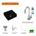 Kit Cuba Q32 Com Torneira Luxo 1195 Metal E Válvula 1 Pol. Si
