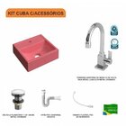 Kit Cuba Q32 Com Torneira Luxo 1195 Metal E Válvula Click 1 P
