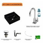 Kit Cuba Q32 Com Torneira Luxo 1195 Metal E Válvula Click 1 P
