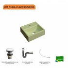 Kit Cuba Q32 Com Válvula Click 01"g, Sifão Cromado E Flexível