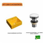Kit Cuba Q32 Com Válvula Click 1 1/2 Compace Amarelo