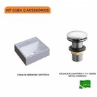 Kit Cuba Q32 Com Válvula Click 1 1/2 Compace Branca
