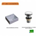 Kit Cuba Q32 Com Válvula Click 1 1/2 Compace Cinza