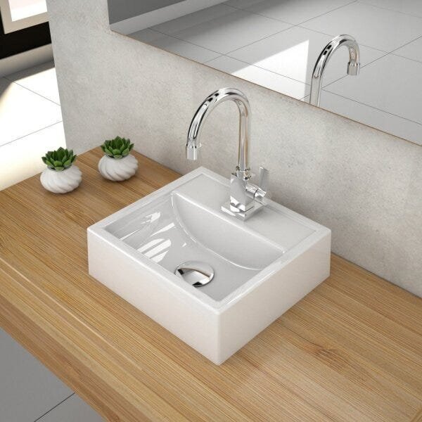 Kit Cuba Q32 Com Válvula Click 1 1/2, Sifão Cromado E Flexíve