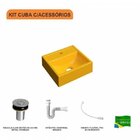 Kit Cuba Q32 Com Válvula Click 1 Pol. E Sifão Pvc E Flexivel