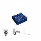 Kit Cuba Q32 Com Válvula Click, Sifão Cromado E Flexível Comp