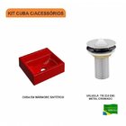 Kit Cuba Q32 Com Válvula Metal Compace Vermelho