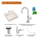 Kit Cuba Q355 C/torneira 1198 Metal + Válvula 1'' (2,6cm) + S