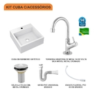 Kit Cuba Q355 C/torneira 1198 Metal + Válvula 1'' (2,6cm) + S