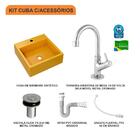 Kit Cuba Q355 C/torneira 1198 Metal + Válvula Click 1''b (2,6